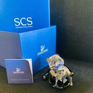 Swarovski Crystal Figurine 2008 SCS Panda Cub NIB+COA 905543 Limited Edition